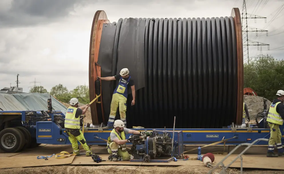 Das Bild zeigt eine Kabeltrommel.