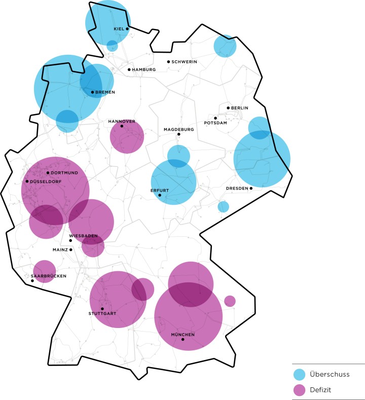 Energieverteilung in Deutschland 2030