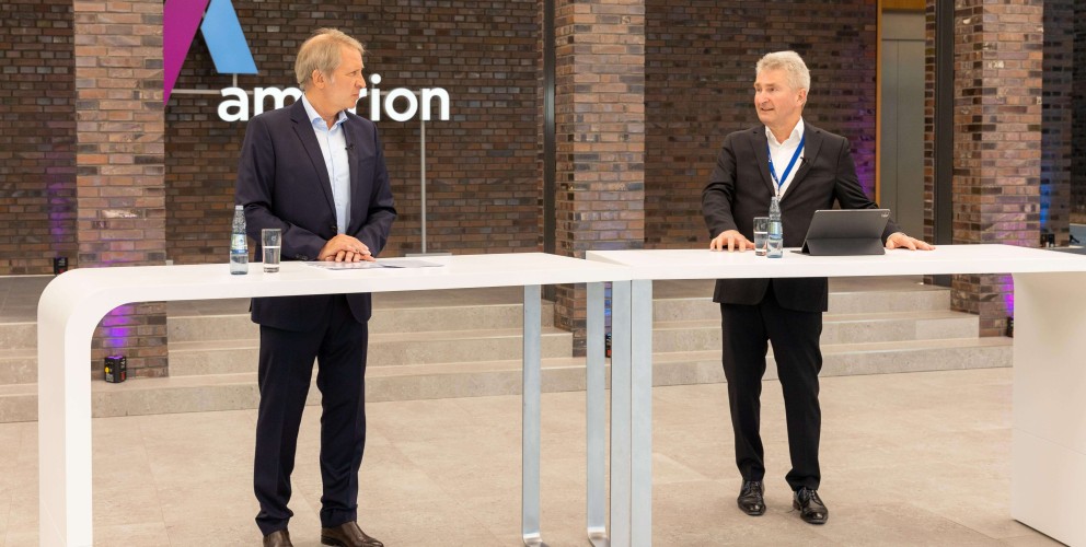 Prof. Dr. Andreas Pinkwart und Dr. Brick