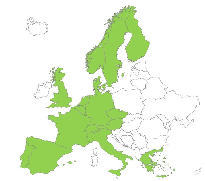 Beginn der Bildbeschreibung:
Die Grafik zeigt eine Europa-Karte.
Ende der Bildbeschreibung.