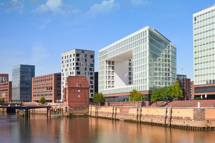Bürogebäude Ericus Contor an der Ericusspitze in der Hafencity Hamburg.