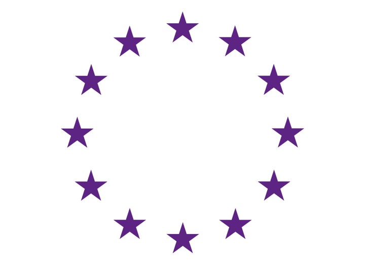Das Piktogramm zeigt die Europaflagge