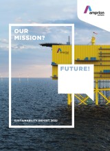 The cover of the 2022 Sustainability Report in a vertical format